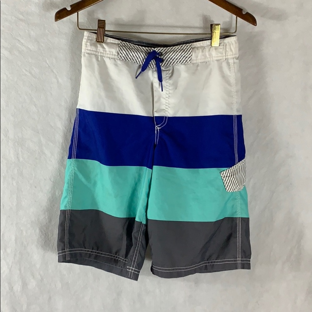 Old Navy Striped Swim Trunks Jr XL 14-16